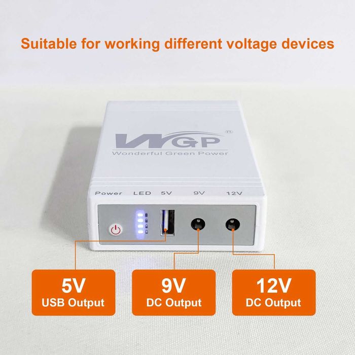 Безперебійник WGP NEP mini ups 10400mAh ДБЖ павербанк для роутера