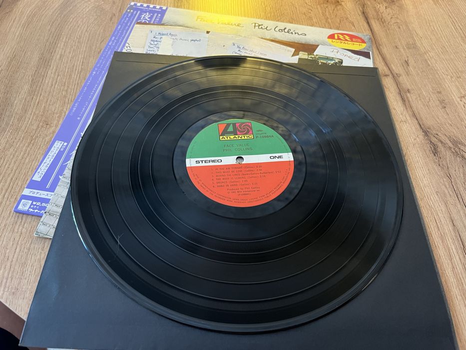 Phil Collins Face Value Winyl LP Japan Warner Pioneer 1981