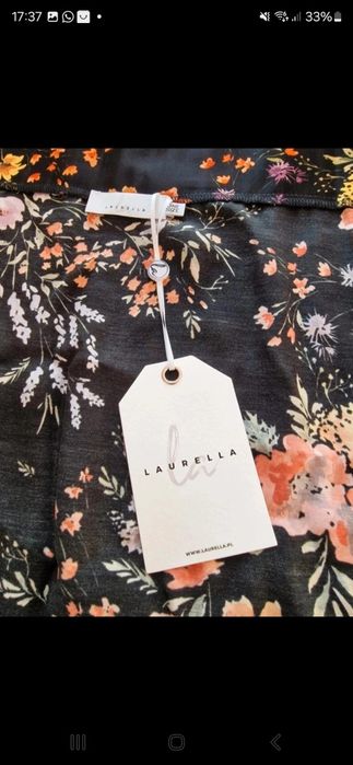 Nowa spódniczka kopertowa Cara Laurella, one size, 100% wiskoza