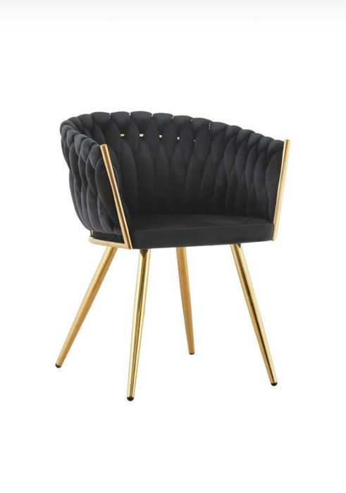 Krzesła plecione rosa cherry velvet chrom złoto beż SALE CAŁA POLSKA