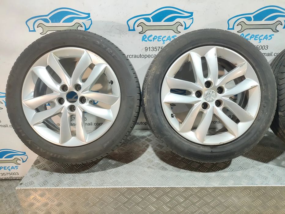 Conjunto Jantes 17 Originais Peugeot 508 1 Mk1 7J ET46 5x108