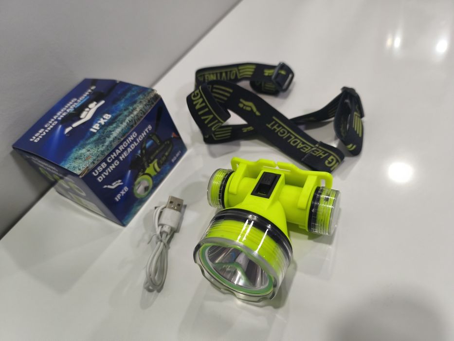 Lanterna Led IPX8 Cabeca Mergulho 20w