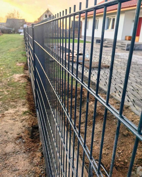 Ogrodzenie Panelowe ZESTAWY panel 3D i 2D słupek obejmy