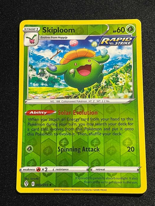 Carta Pokémon Skiploom 3/203 Evolving Skies