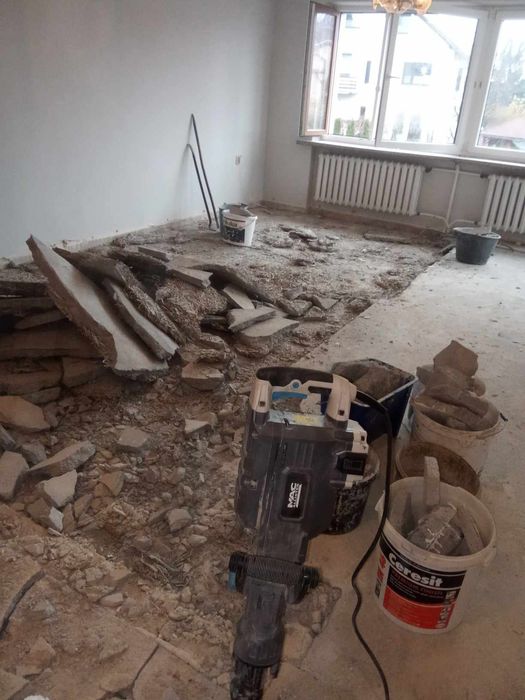 ROZBIÓRKI-WYBURZENIA Demontaż Skuwanie Wywóz Gruzu, Zrywanie Demolka
