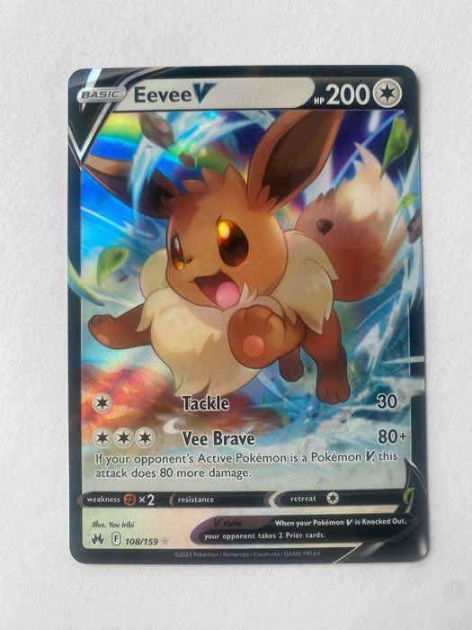 Karta Pokemon: Eevee V (CRZ 108) / Crown Zenith