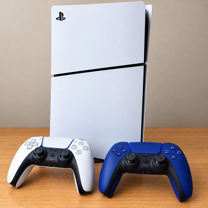 PS5 Slim 1TB Digital Edition + 2 джойстика