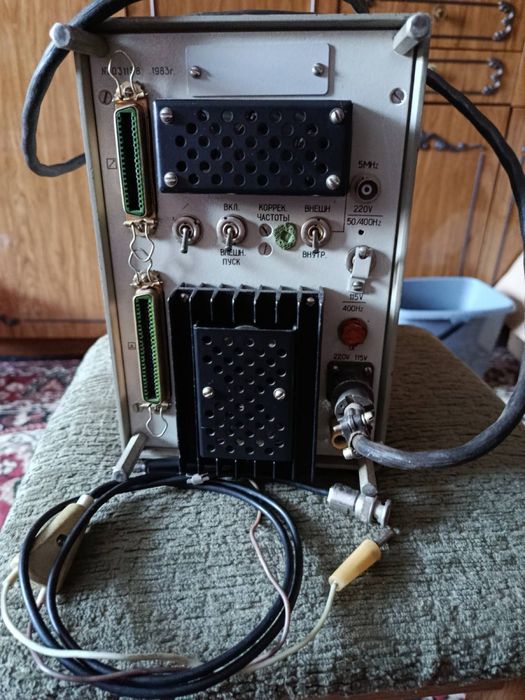 Частотомер электронно-счетный Ч3-57. Рабочий,провен + кабель.СССР 1983