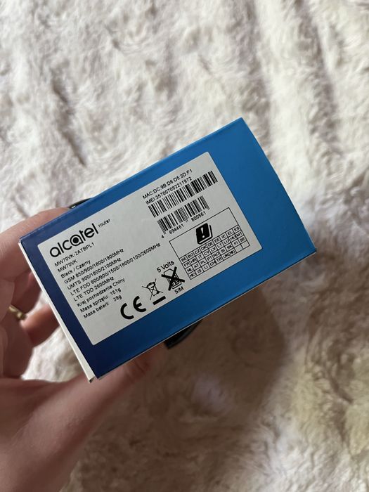 Router Alcatel Linkzone 4G LTE CAT7 mobile wifi czarny przenośny