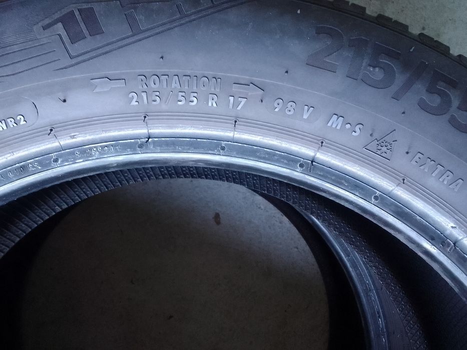 Cena za 2 Opony wielosezonowe 215/55r17 CONTINENTAL 2020r 6.5mm