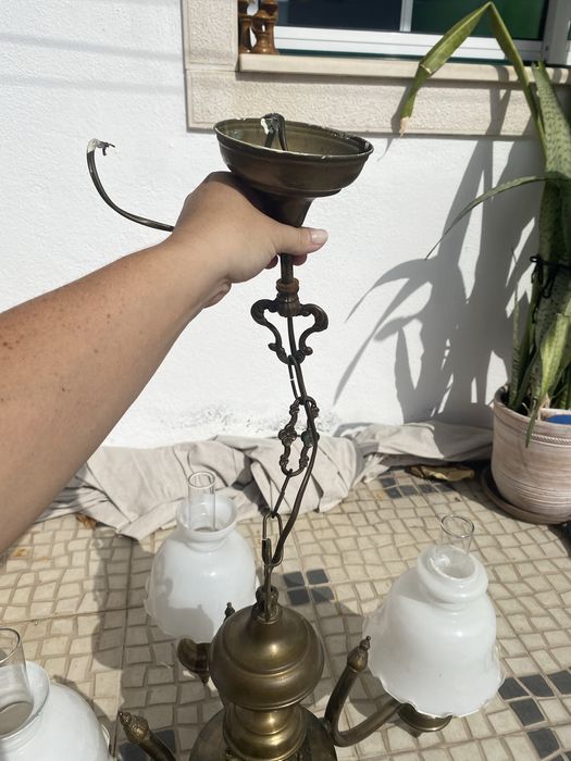 Candeeiro rustico 5 lampadas