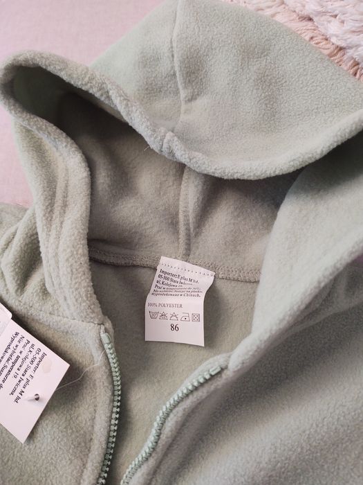 Bluza dziecięca polar 86 mięta nowa