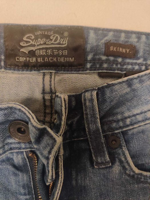 Spodnie SuperDry W29 L32 jeansowe oryginalne męskie Super Dry skinny