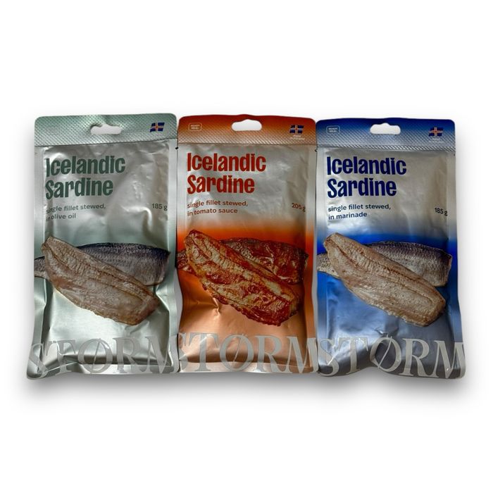 Сардины исландские Storm, филе томленное в оливковом масле 185 грамм