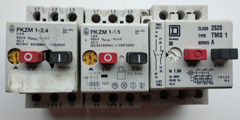 Автомат защиты двигателя PKZM01-1,6 1,6А