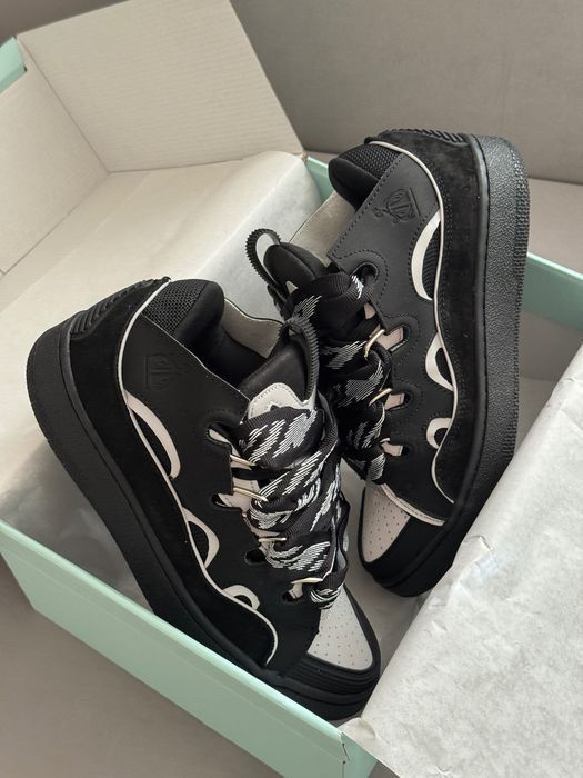 ФЛАГМАН! Lanvin Curb Black Reflective 41 42 43 44 45 ланвін керб чорні рефлективні