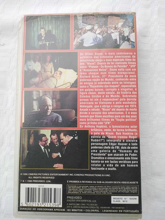 VHS Nixon de Oliver Stone
