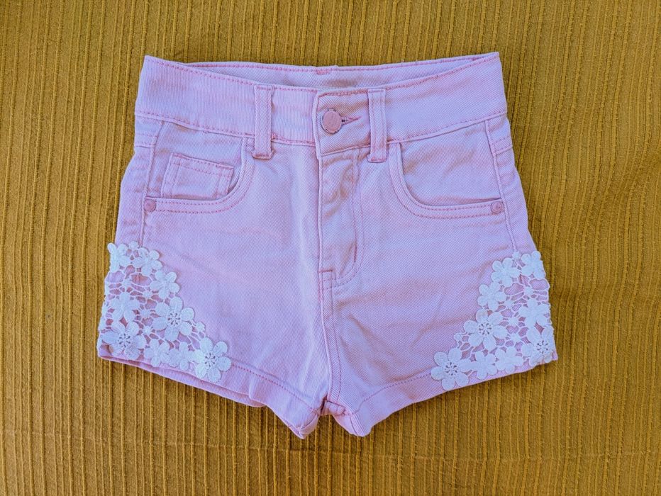 Calções Cor-de-rosa com renda, Algodão, 8 Anos
8 Anos