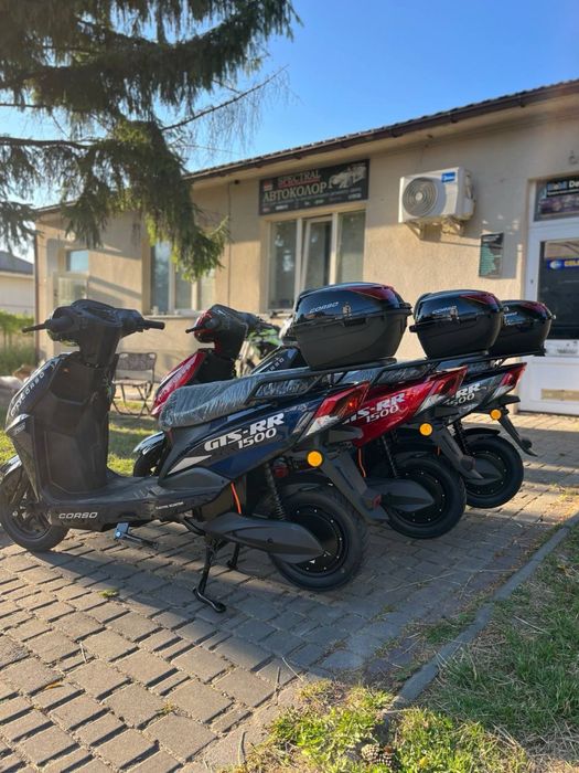 Електро скутер 1500 ват на Літій залізо фостатних акб 72v30ah COrso