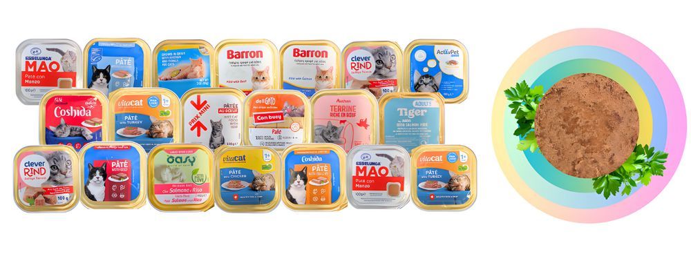 102Szt X 100G/85G Karma Mokra Dla Kota  Tacka Pasztet Pakiet Mix