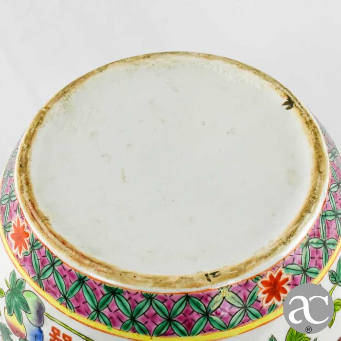 Terrina / panela, China, símbolo dupla felicidade, Período República