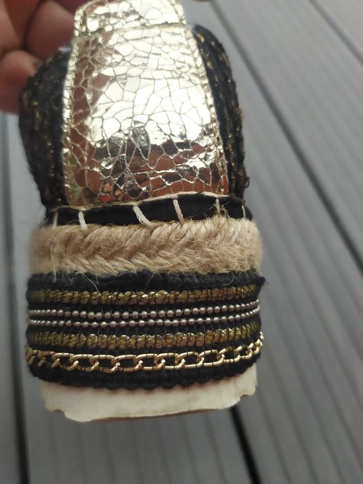 Espadryle spadryle buty na koturnie roz. 37