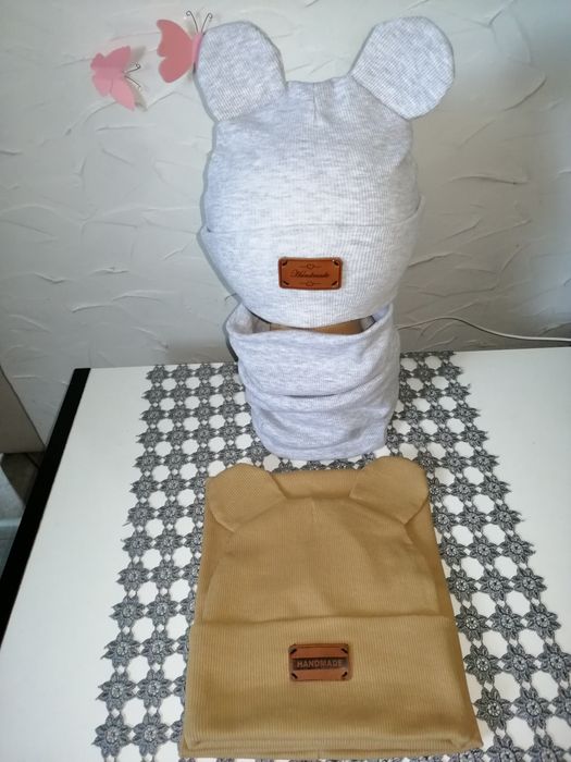 Czapka komin  rękawiczki