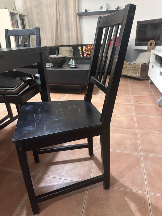 Mesa de jantar c/ 6 cadeiras IKEA