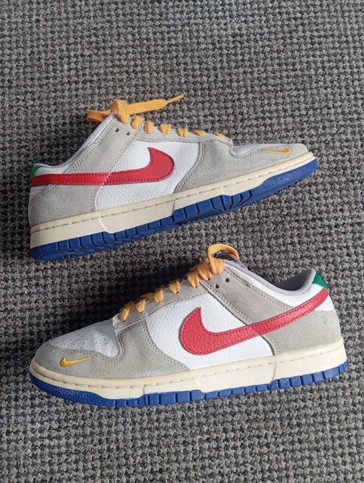 Kultowe buty sportowe Nike Dunk Low "Light Iron Ore Red Blue" 42