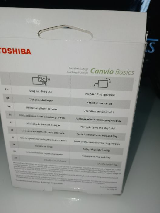 HD Externo 1TB – Toshiba Canvio Basics | Portátil e Confiável