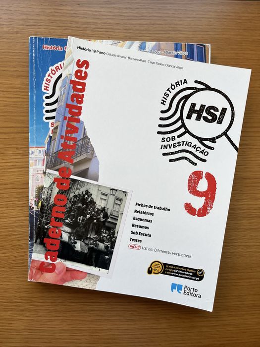 Manual + Caderno de Atividades de História – 9.º Ano