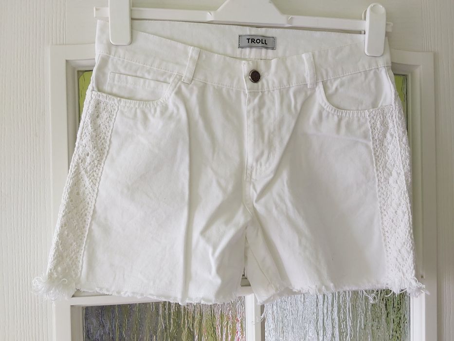 Szorty damskie białe