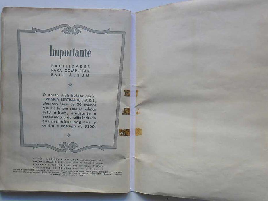 Caderneta Cromos Cleópatra, Os Dez Mandamentos