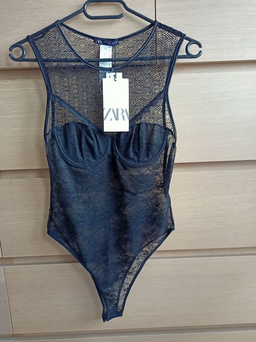 Nowe koronkowe body Zara S