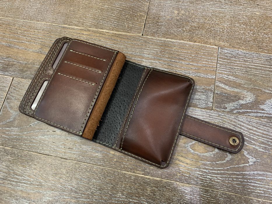 Кожаный органайзер, обложка для авто документов ручной работы