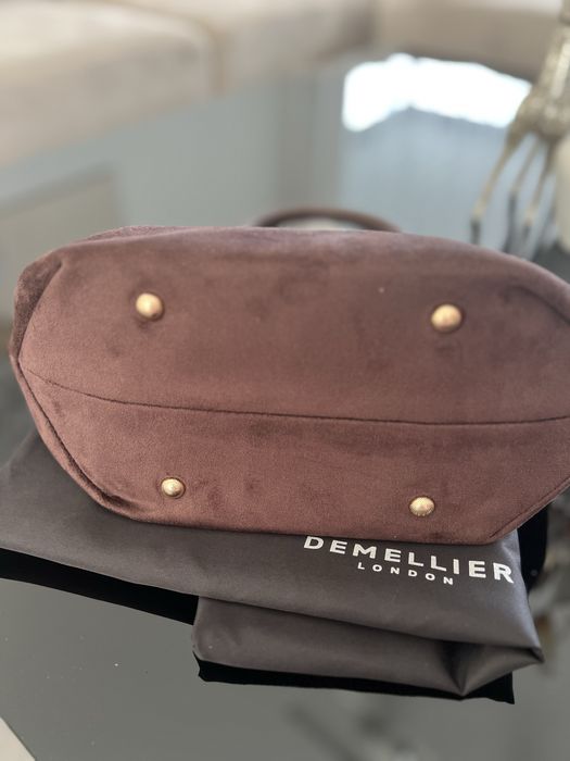 Torebka Demellier midi Suede- kolor mokka