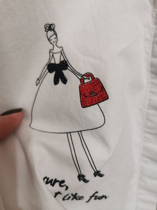 Biała koszula damska młodzieżowa 38/40