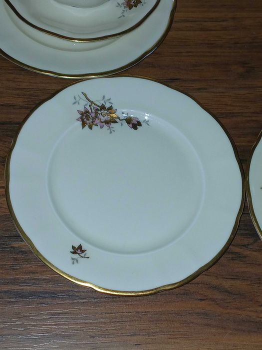 Stary serwis PirkenHammer ecru ze łotem do kawy