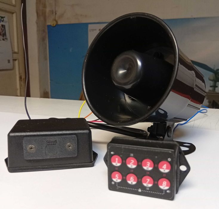 PIX-300RC buzina electrónica de 13 sons com telecomando