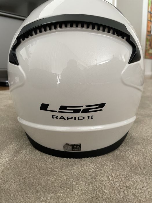 Capacete LS2 Rapid II -  XS - Branco -Como Novo (Ideal criança)