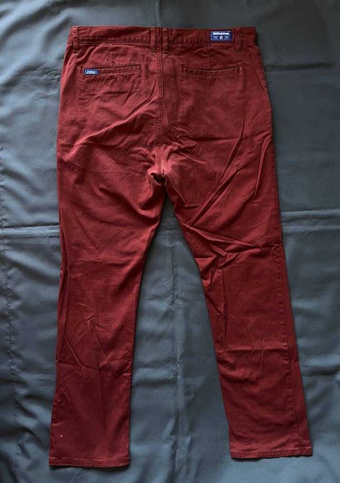 Бордові штани чіноси Etnies 38р чоловічі