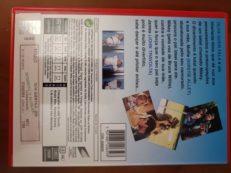 filme dvd original - olha quem fala