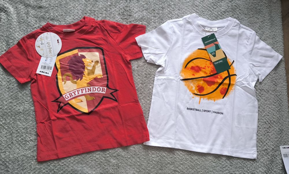 Nowe 2 szt bluzki t-shirty coccodrillo mokida r. 116