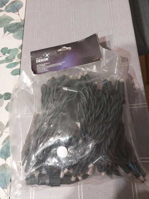 lampki choinkowe migające zewnętrzne 80Led 12 m,barwa zimna,Multidekor