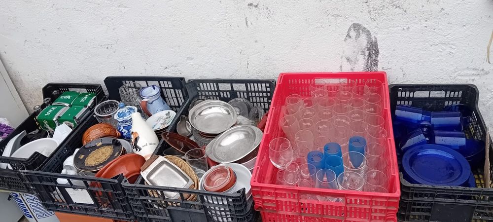 Peças de loiça para despachar