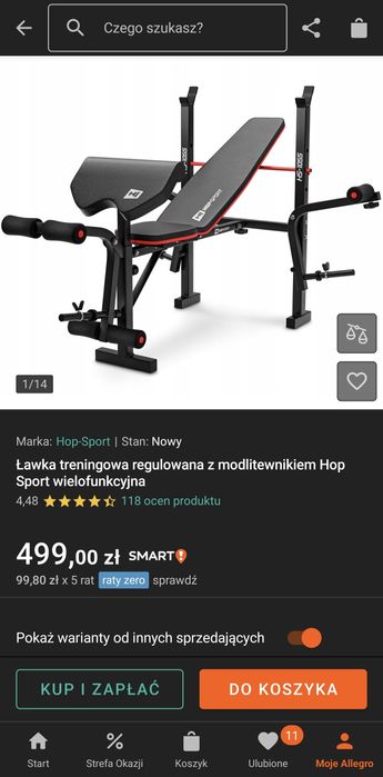 ławka treningowa