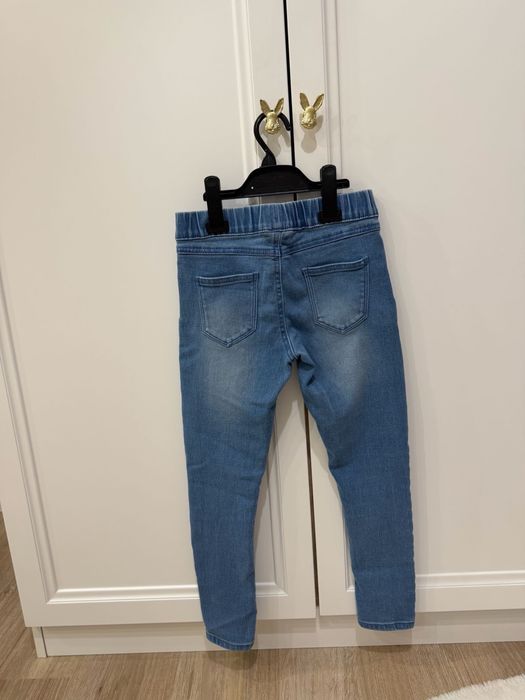 Spodnie legginsy jegginsy jeans 146 miekkie