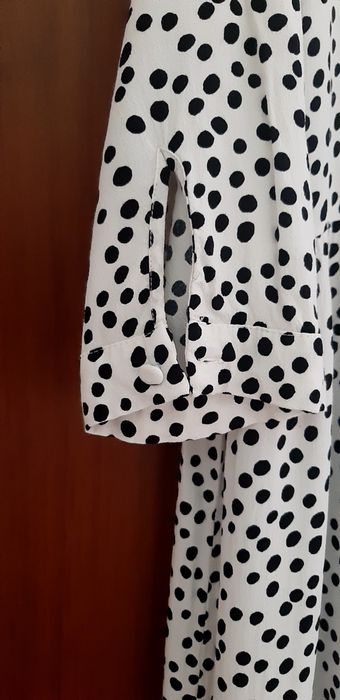 Платье в горох zara, сарафан hm, p.M