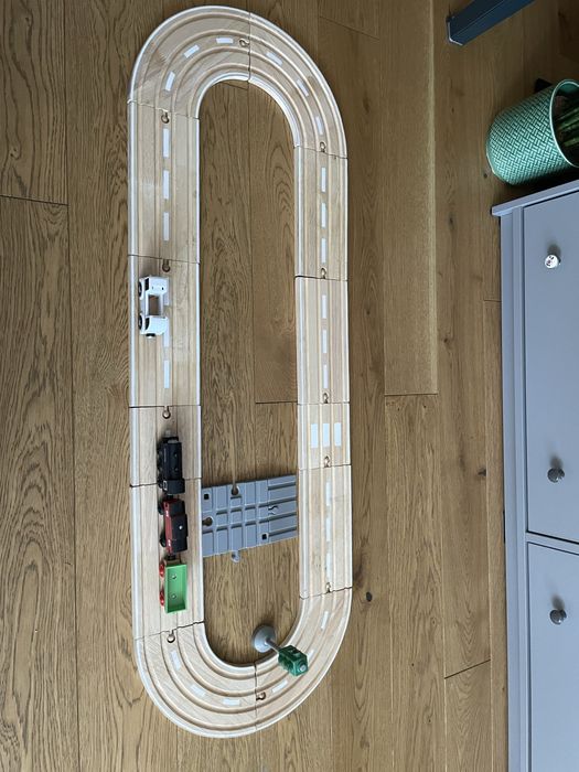 Kolejka drewniana z wagonikami