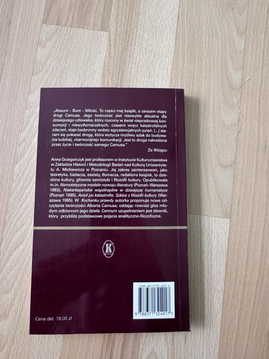 Mochanek prawdy, rzecz o twórczości Alberta Camusa